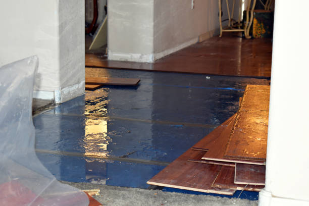 Professional Burst Pipe Cleanup technician working in Jefferson, NC